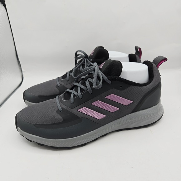 Adidas Trail Running Shoes Womens 11 Runfalcon 2.0 TR Gray Athletic Off Road - Picture 1 of 8